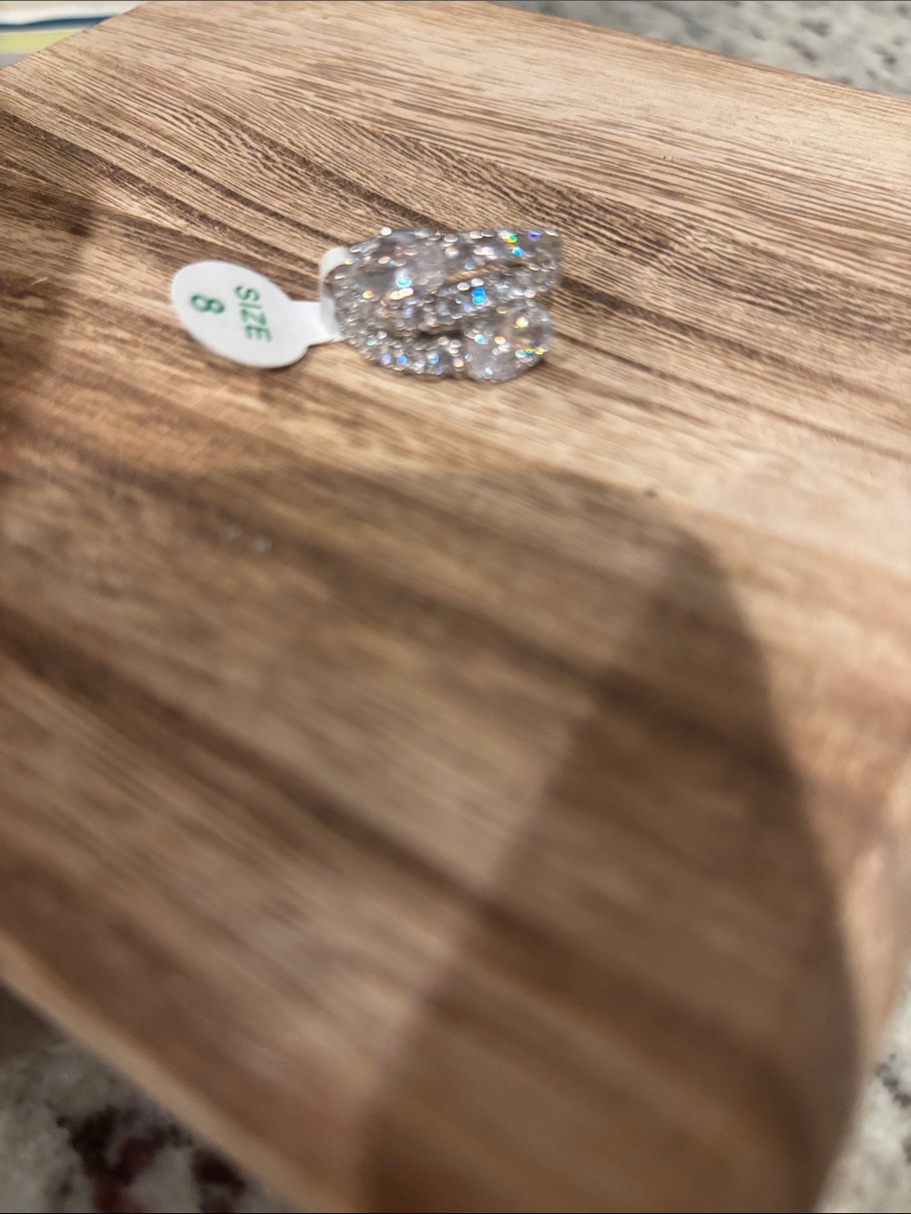 Bomb Party You, Me & The Layers Between Size 8. Diamond Cubic Zirconia, rhodium